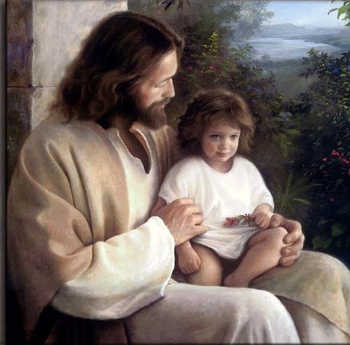Resultado de imagem para Jesus colocou uma crianÃ§a no colo